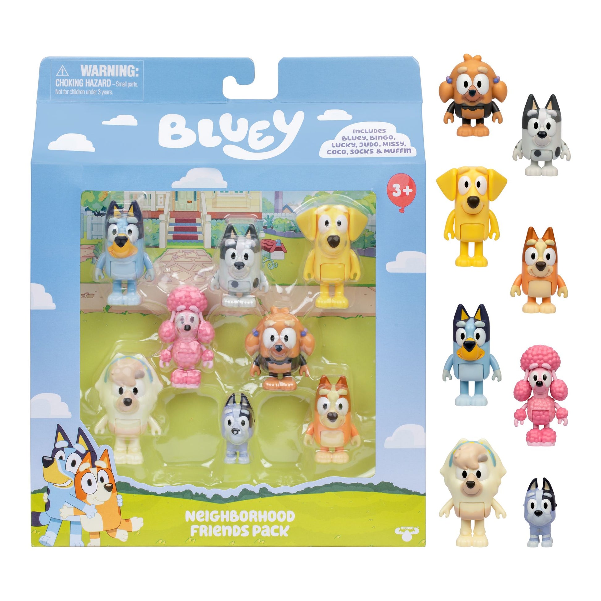 Bluey Series 11 Neighbourhood Friends 8 Pack - Toyworld NZ