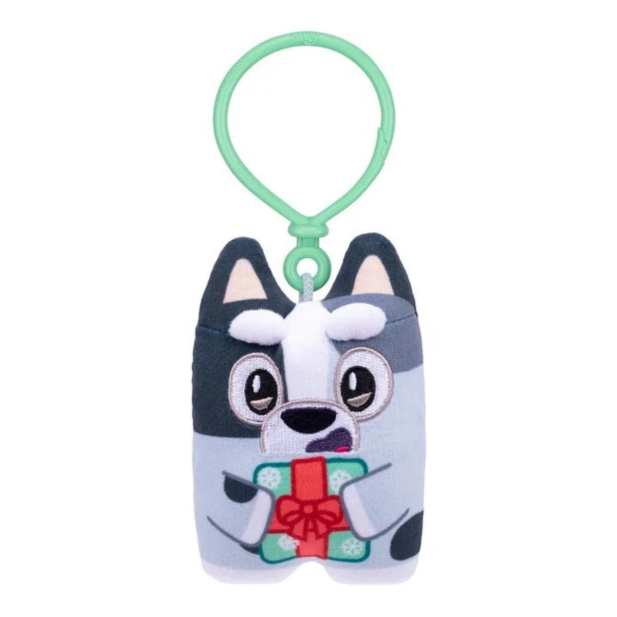 Bluey Biscuits Holiday Plush Assorted Styles keyrings.