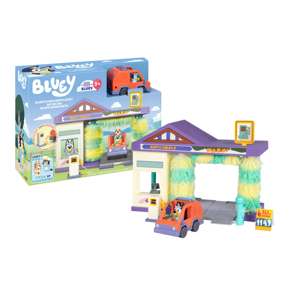 Bluey Car Wash Playset - Toyworld NZ