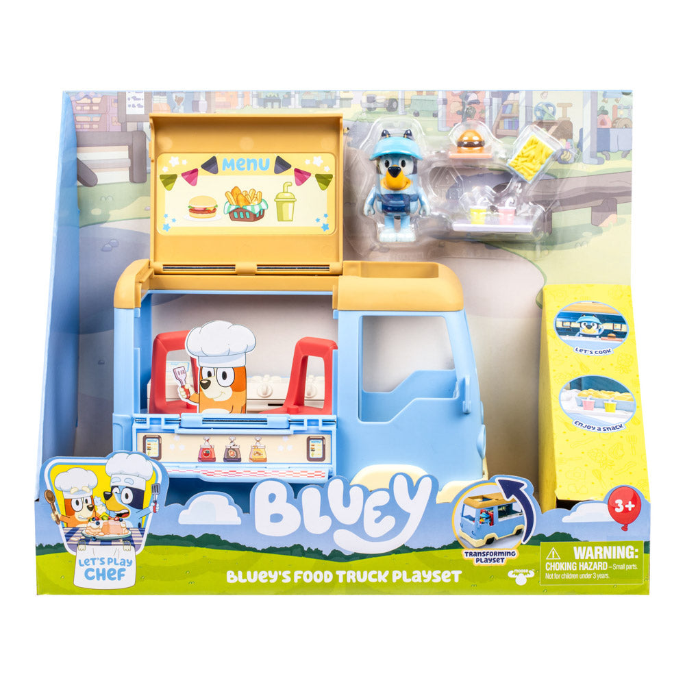 Bluey Let's Play Chef Food Truck Playset toys.
