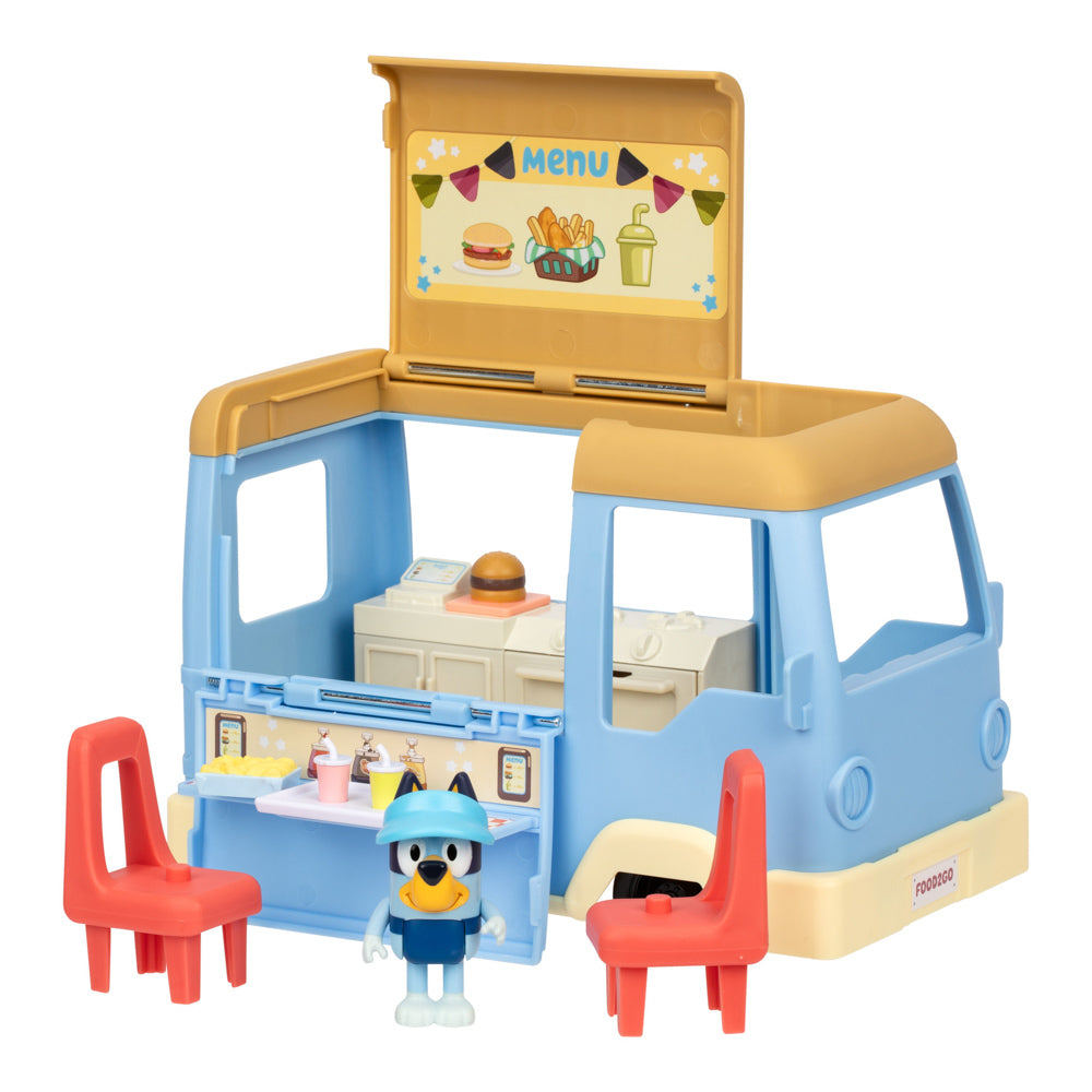 Bluey Let's Play Chef Food Truck Playset toys.