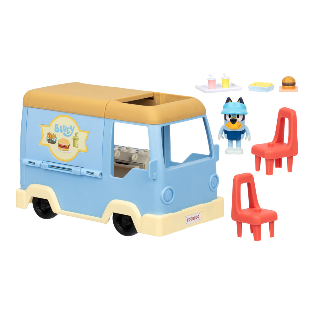 Bluey Let's Play Chef Food Truck Playset toys.