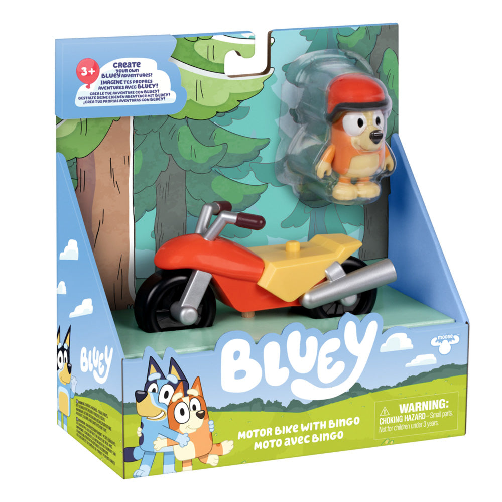 Bluey Motorbike with Bingo