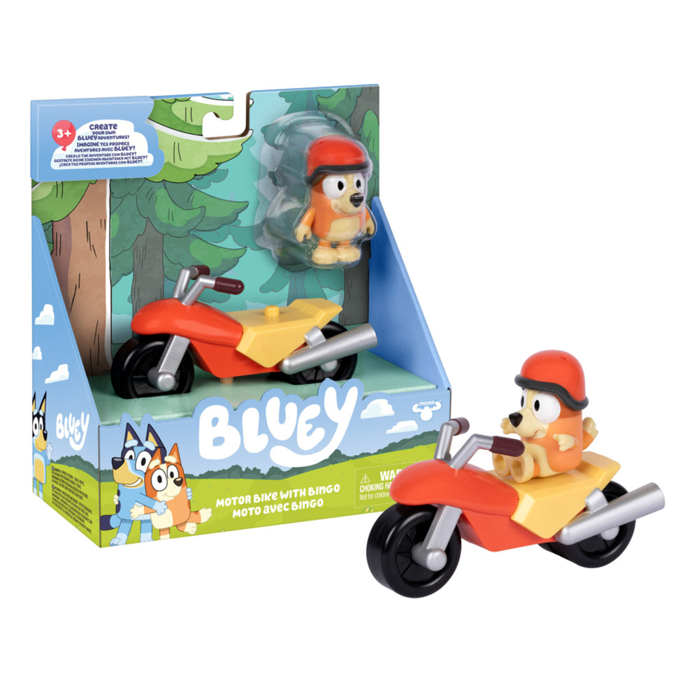Bluey Motorbike with Bingo