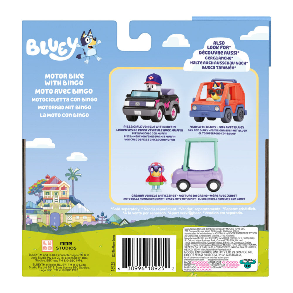 Bluey Motorbike with Bingo