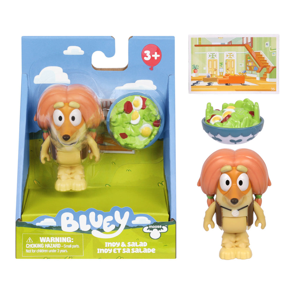 Bluey Series 15 Story Starter Pack Toy Indy Playset - Assorted Styles, in packaging.
