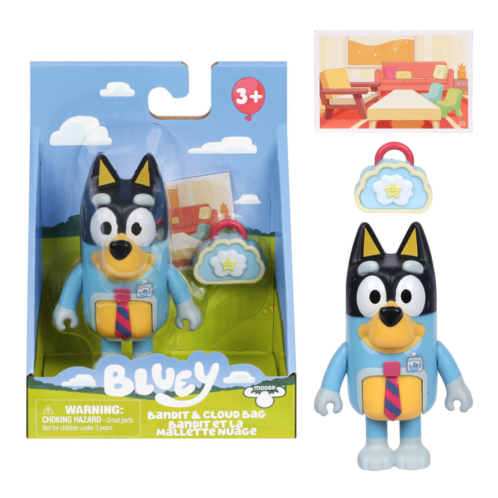 Bluey Series 15 Story Starter Pack Toy Bandit Playset - Assorted Styles, in packaging.