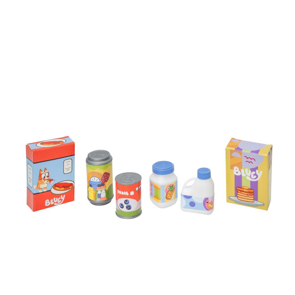 Food items in the Bluey Cash Register playset