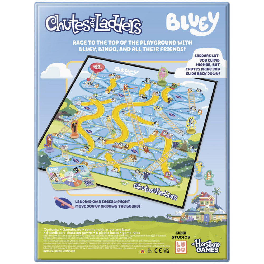 Bluey Chutes & Ladders board game