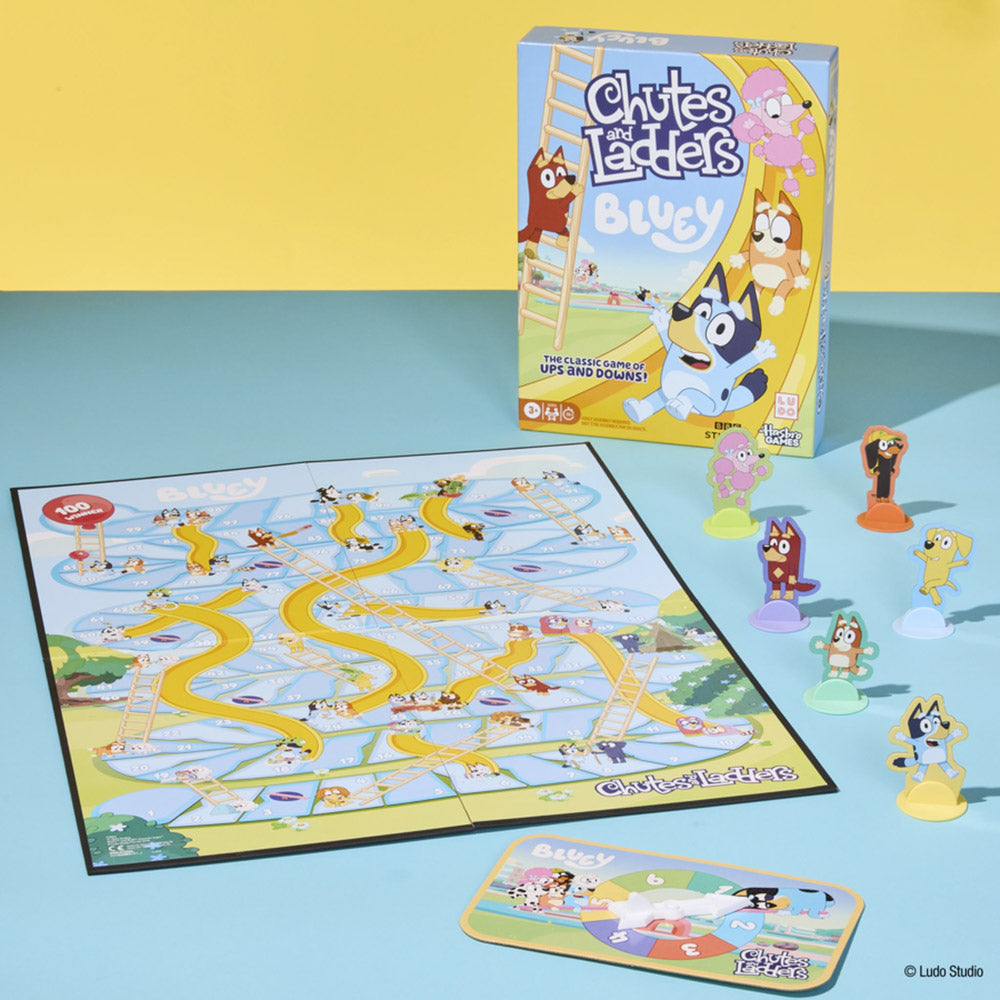 Bluey Chutes & Ladders board games for ages 3+