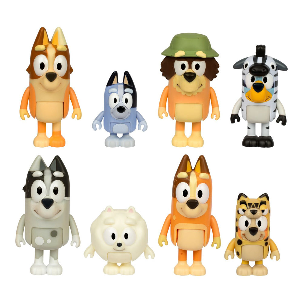 Bluey Family Dress Up Fun playset with 8 figures