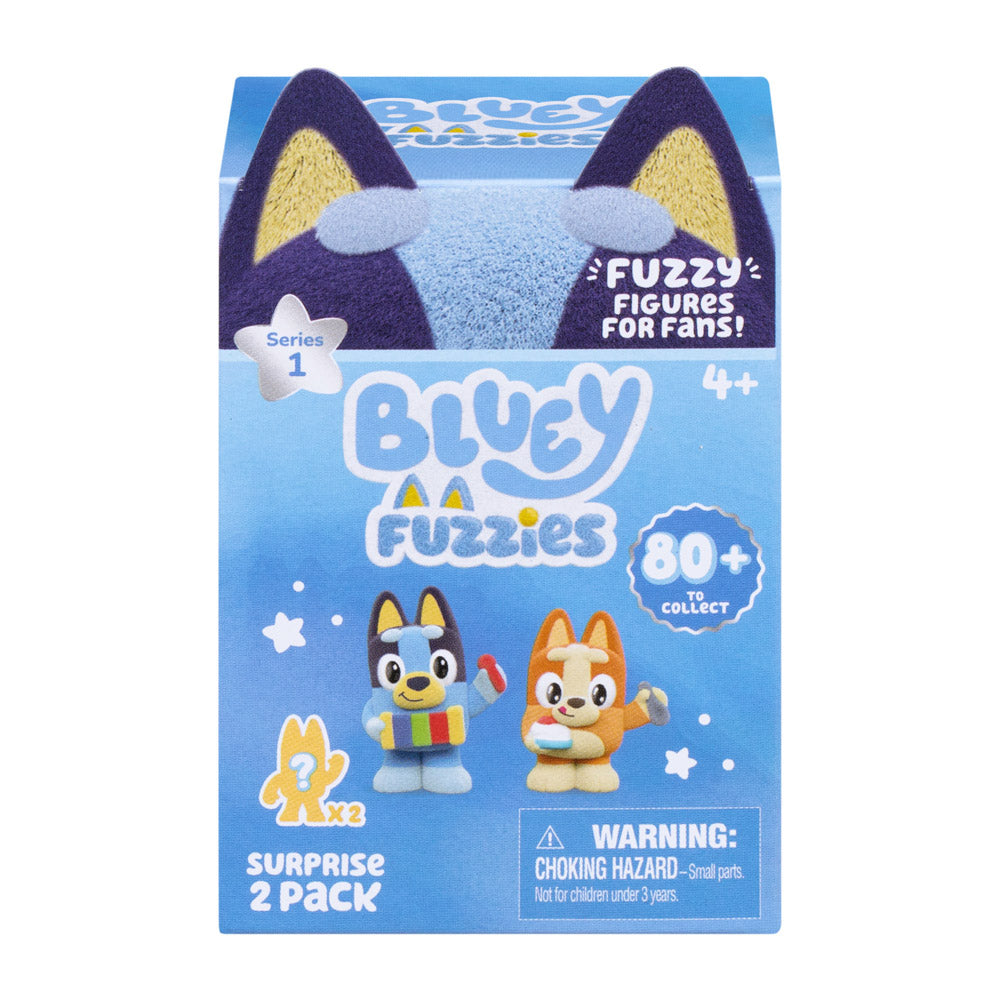 Bluey Fuzzies Series 15 Surprise 2-Pack Blind Box toy, in packaging