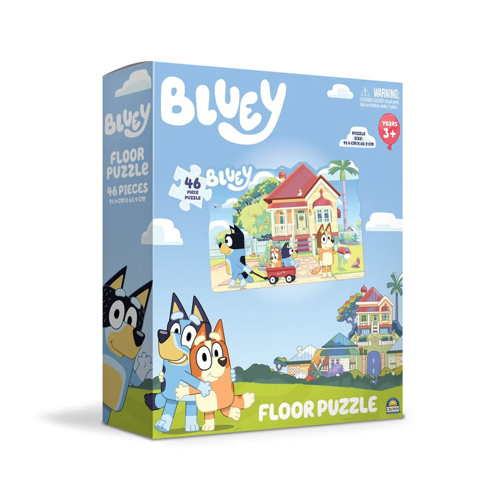 Bluey Large Floor 46-Piece Jigsaw Puzzle for kids, in packaging