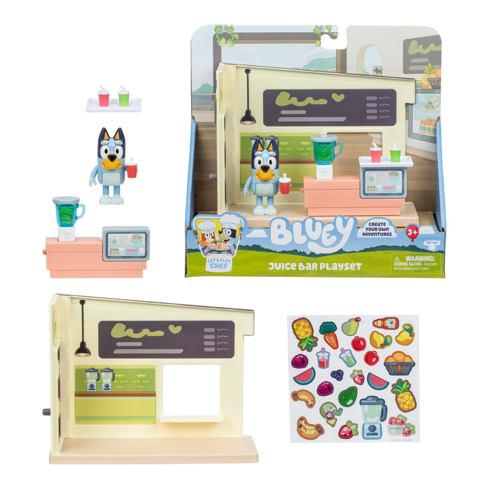 Bluey Let's Play Chef Mini Playset Juice Bar toy