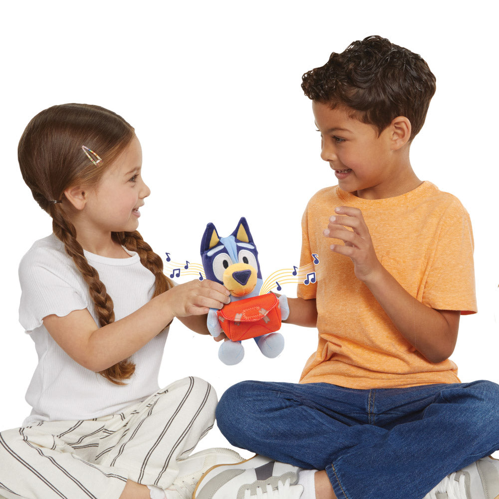 Bluey Pass The Parcel Musical Game with plush soft toy