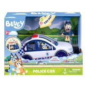 Bluey Police Car with figure, in packaging