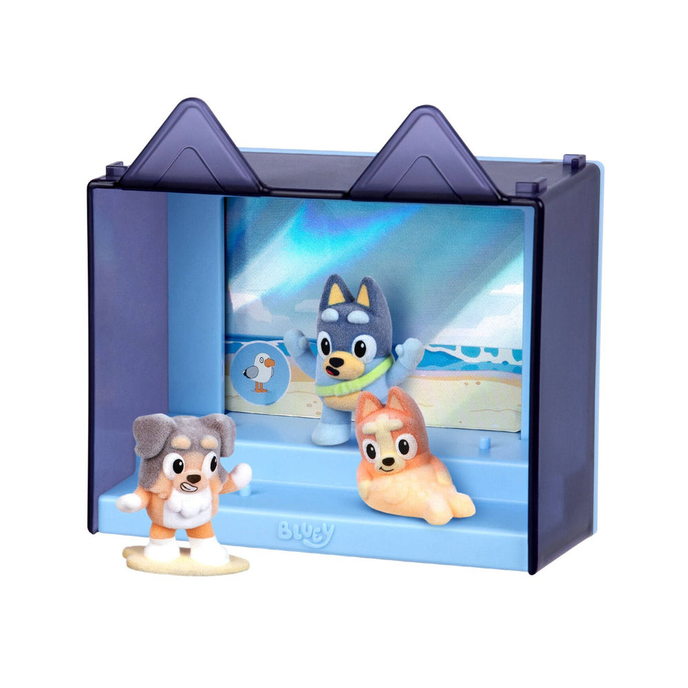 Bluey Series 1 Fuzzies Figures The Beach Episode Pack toys