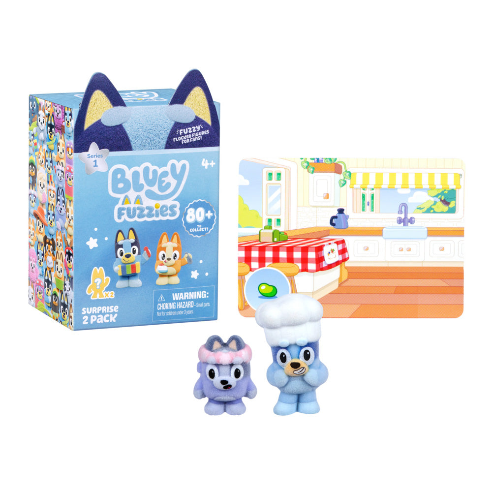 Bluey Series 1 Fuzzies Surprise 2 Pack Blind Box surprise toys
