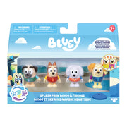 Bluey Splash Park Bingo & Friends Colour Changing toys 4-Pack, in packaging