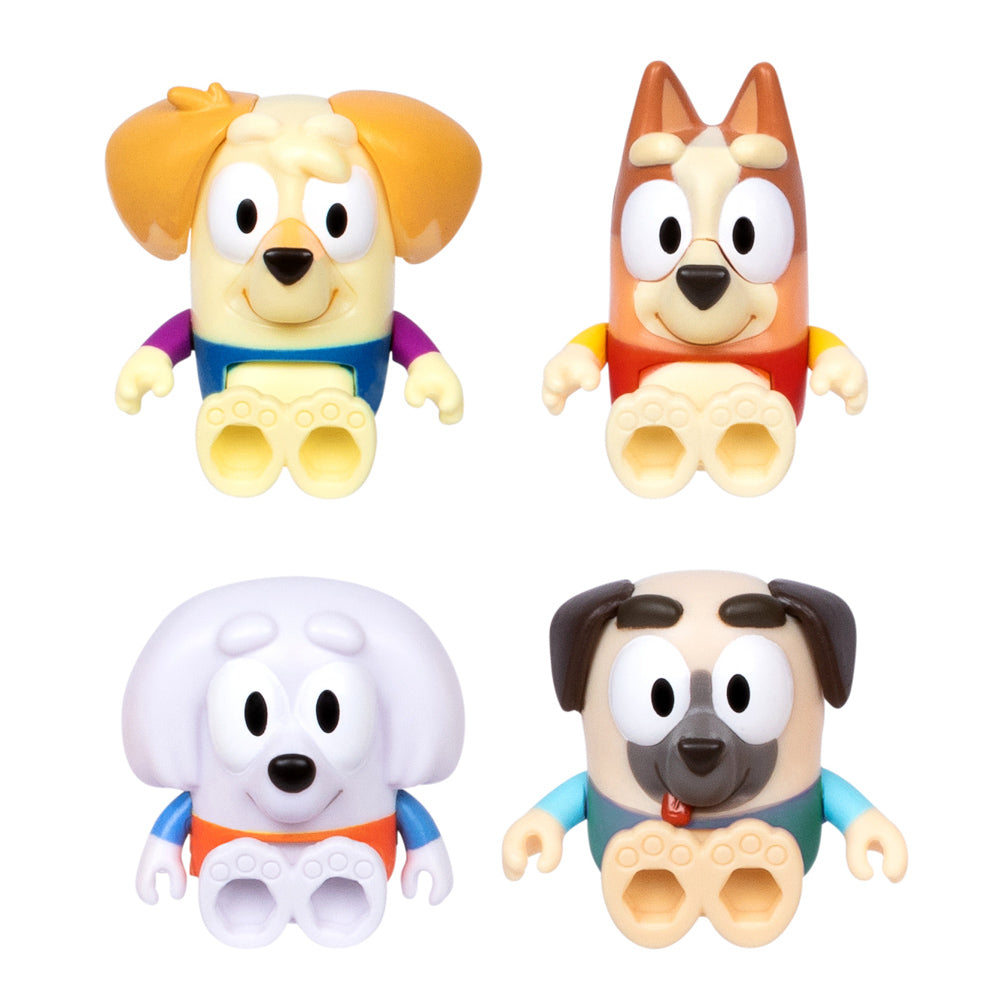 Bluey Splash Park Bingo & Friends Colour Changing toys 4-Pack