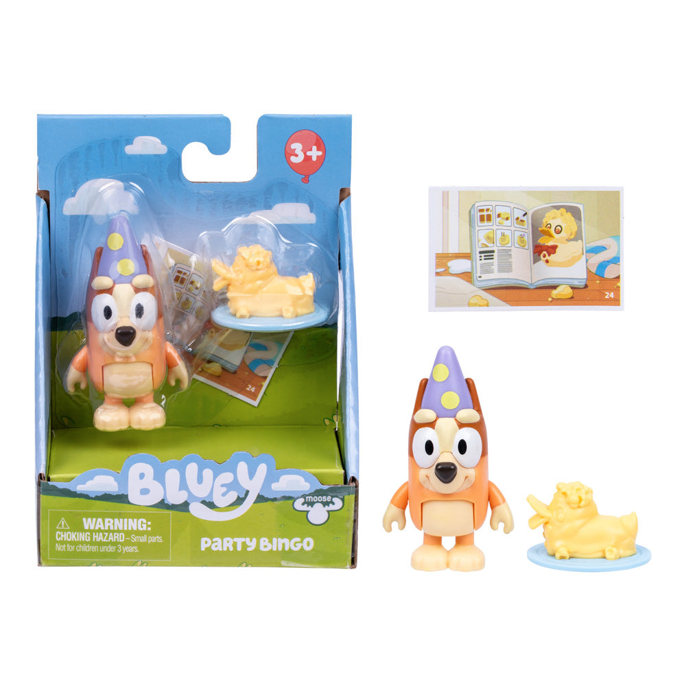 Bluey Story Starter Figure Series 14 Assorted Styles party bingo, in packaging