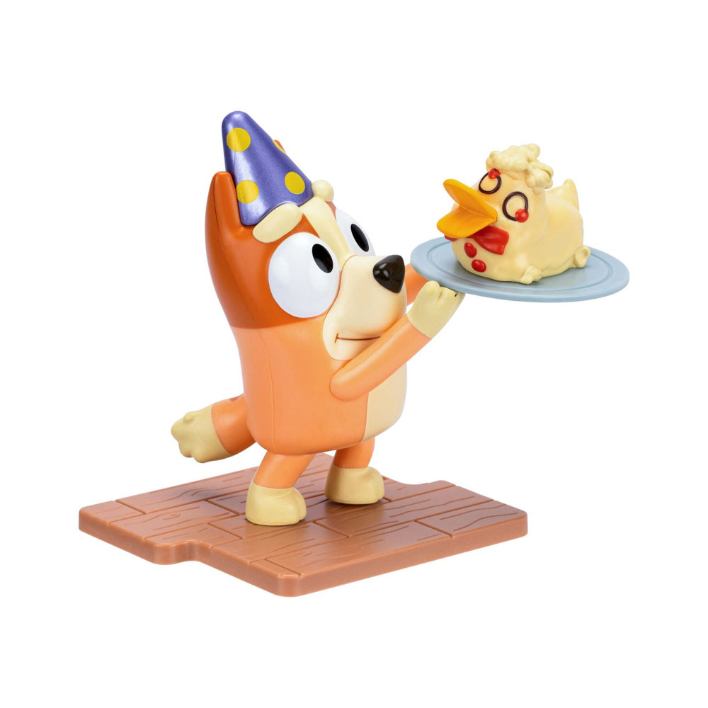 Bluey Studio Collector Figure Series 14 Dessert Bingo toy on removable display base.