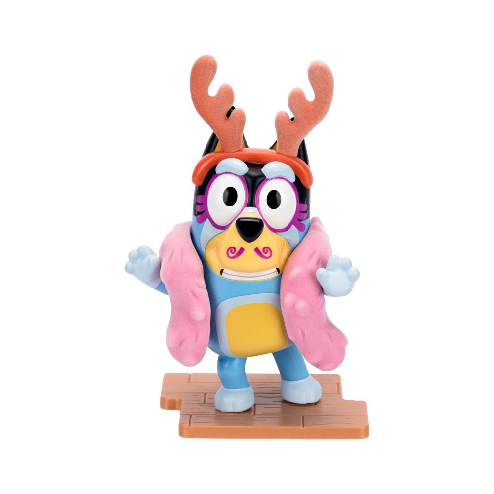 Bluey Studio Collector Figure Series 14 Frozen Bandit toy with removable display base.