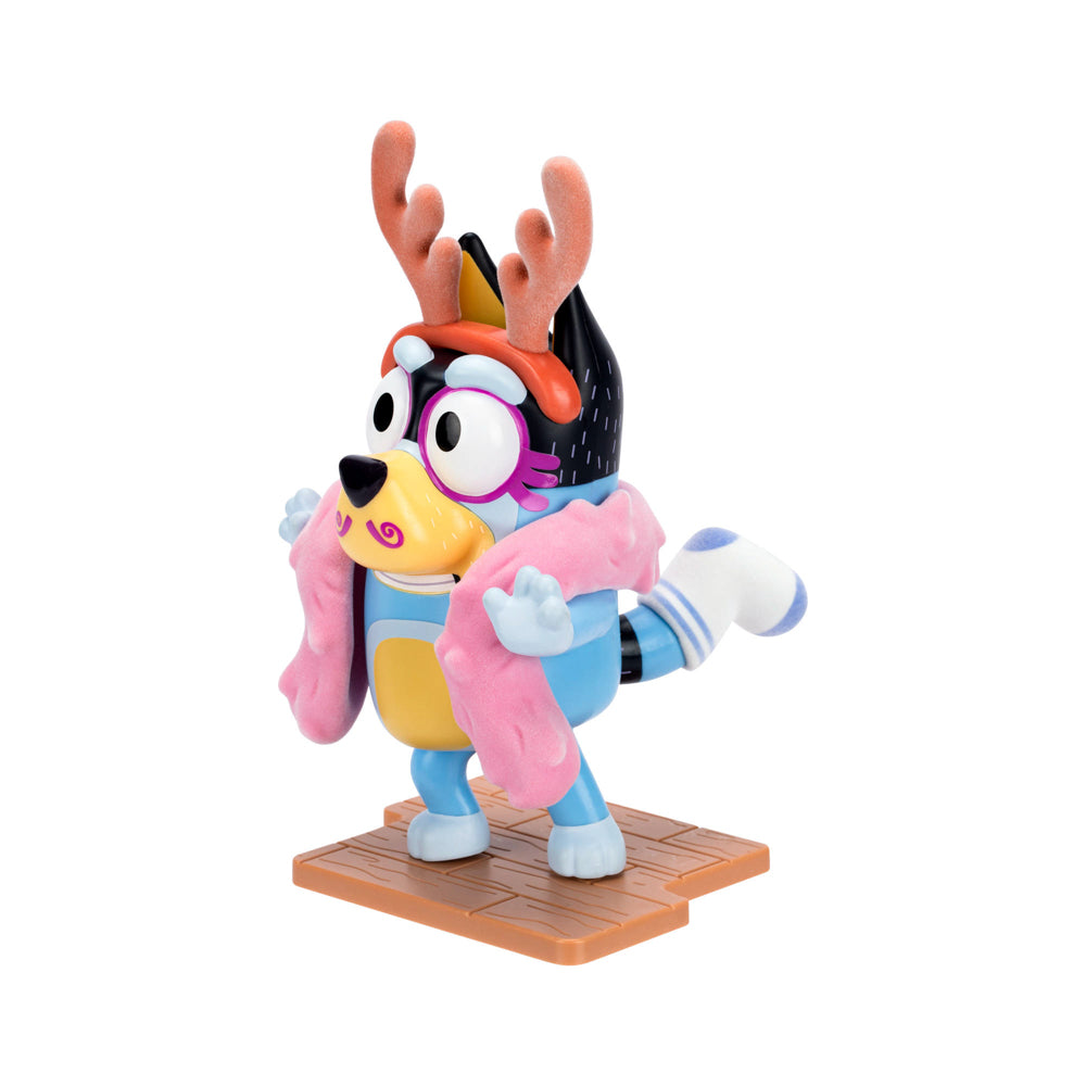 Bluey Studio Collector Figure Series 14 Frozen Bandit toy with removable display base.
