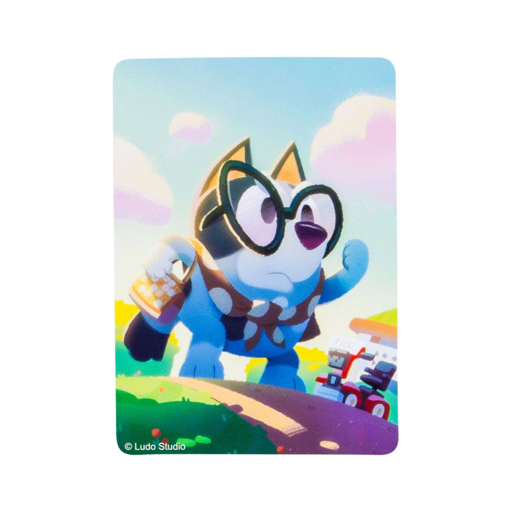 Exclusive collectors card included with Bluey Studio Collector Figure Series 14 Granny Muffin toy.