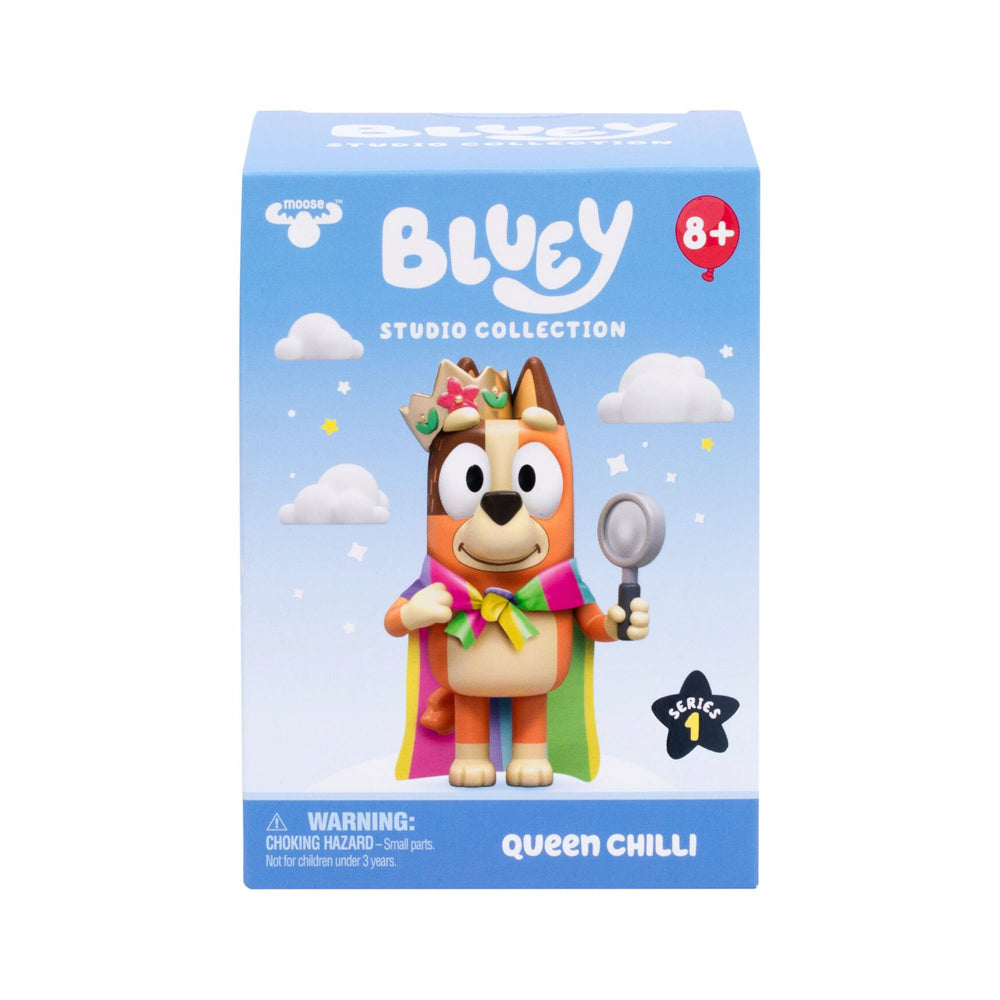 Bluey Studio Collector Figure Series 14 Queen Chilli toy, in packaging