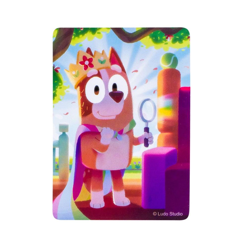 Exclusive collector card included with Bluey Studio Collector Figure Series 14 Queen Chilli toy
