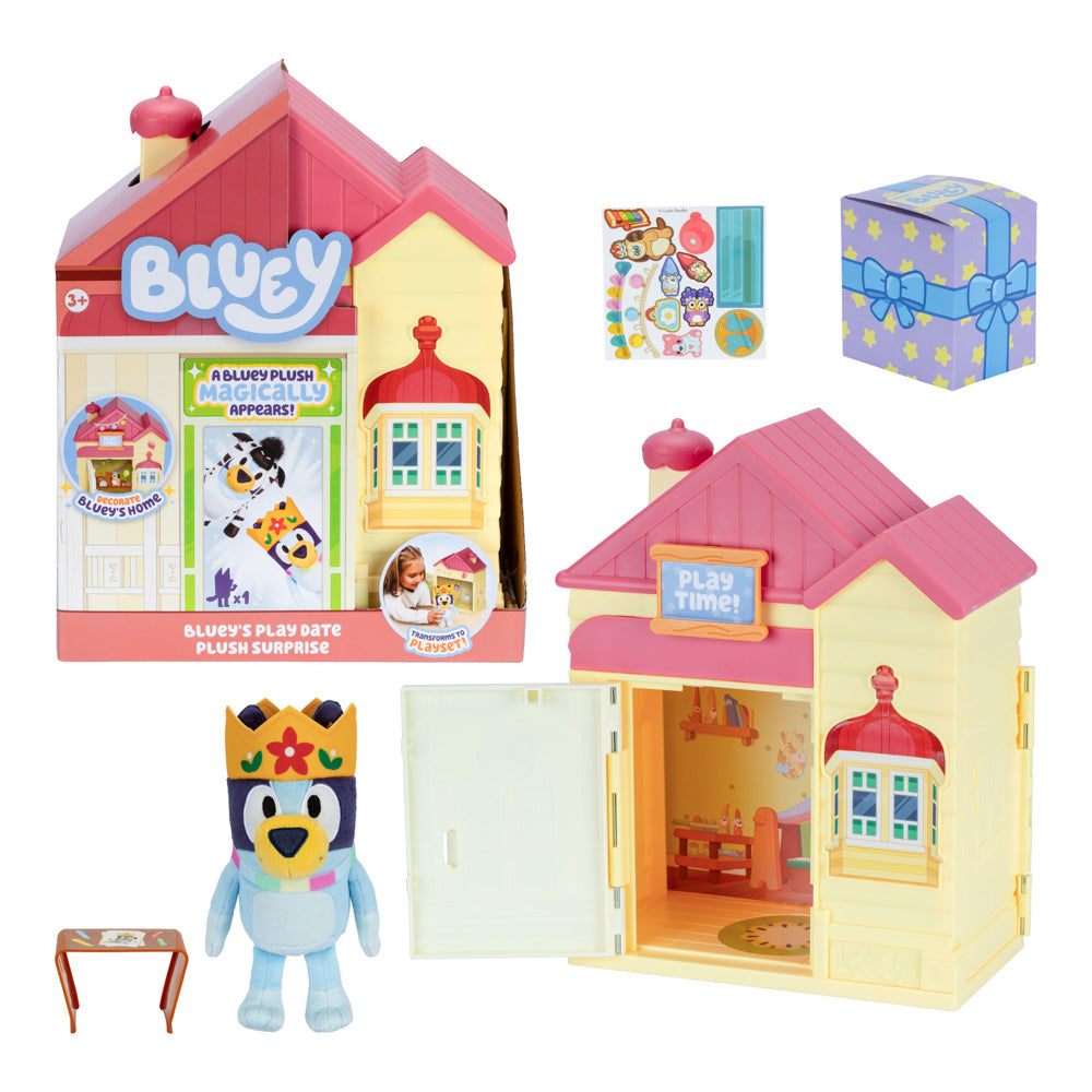 Bluey's Playdate Plush in house Surprise Playset Blind Box