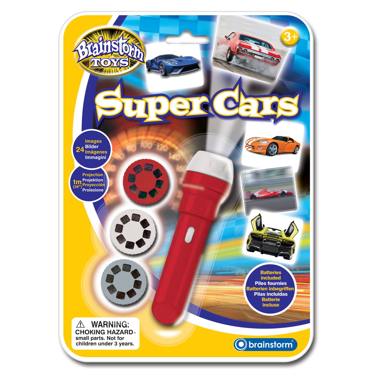 Brainstorm Toys Super Cars Torch & Projector - Toyworld NZ