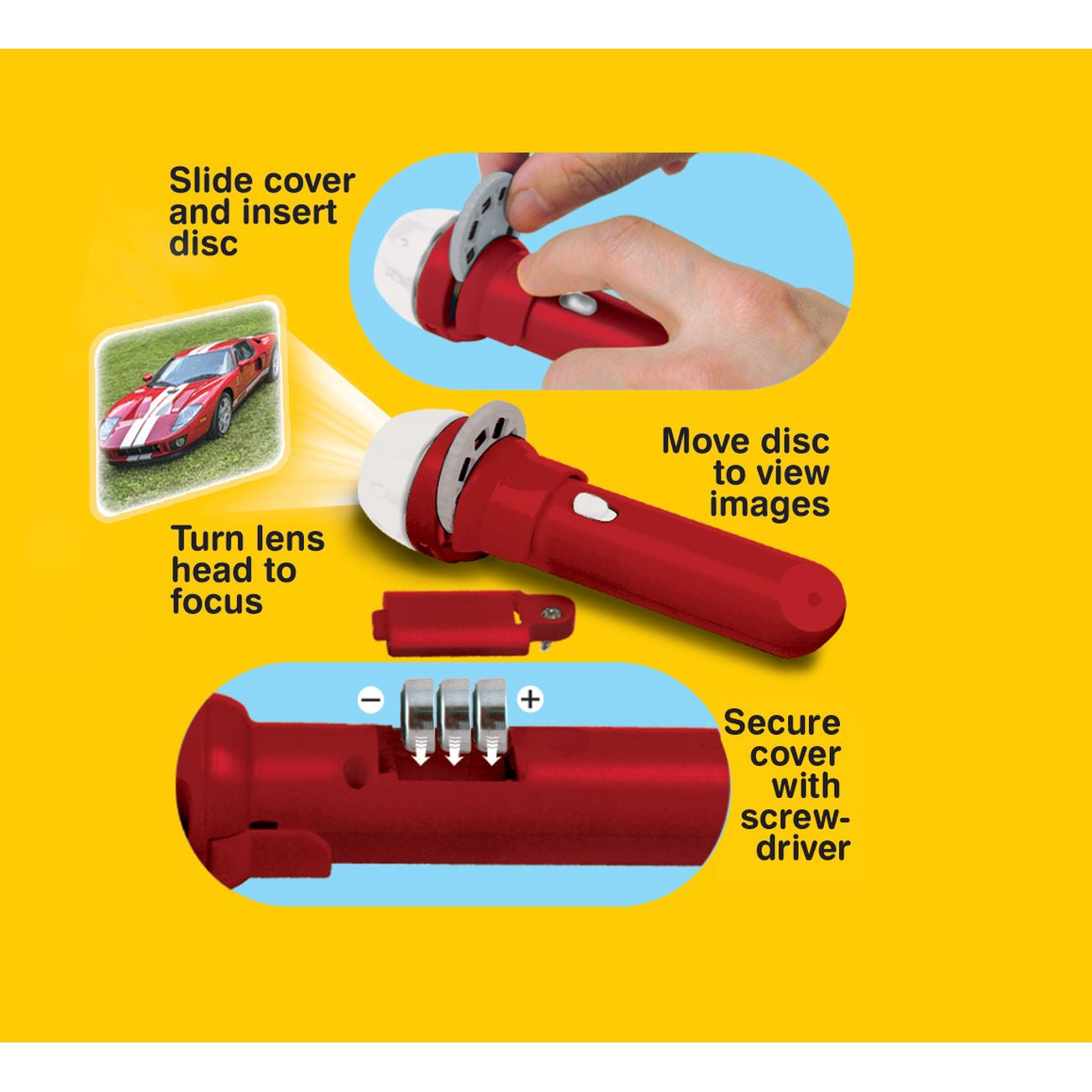 Brainstorm Toys Super Cars Torch & Projector - Toyworld NZ
