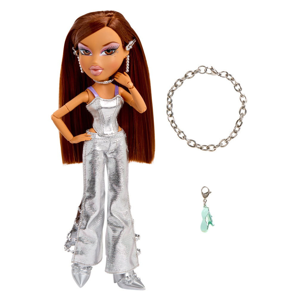 Bratz Charmz Yasmin Fashion Doll with bracelet.