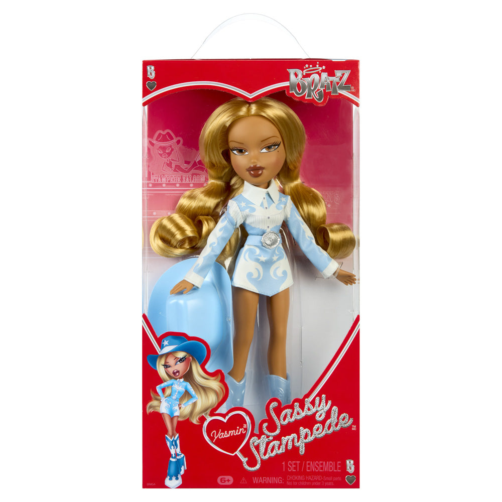 Bratz Sassy Stampede Doll Western Cowgirl - Yasmin, in packaging.