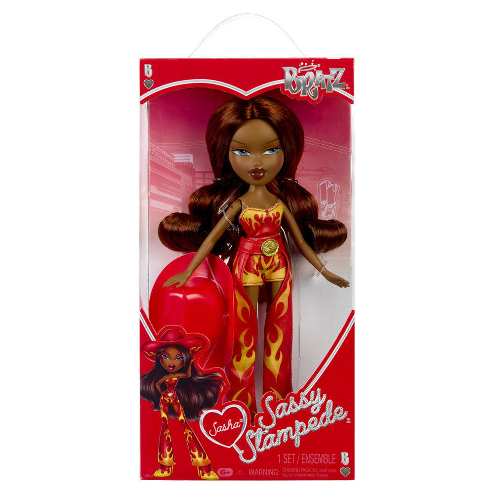 Bratz Sassy Stampede Western Cowgirl Doll - Sasha, in packaging.