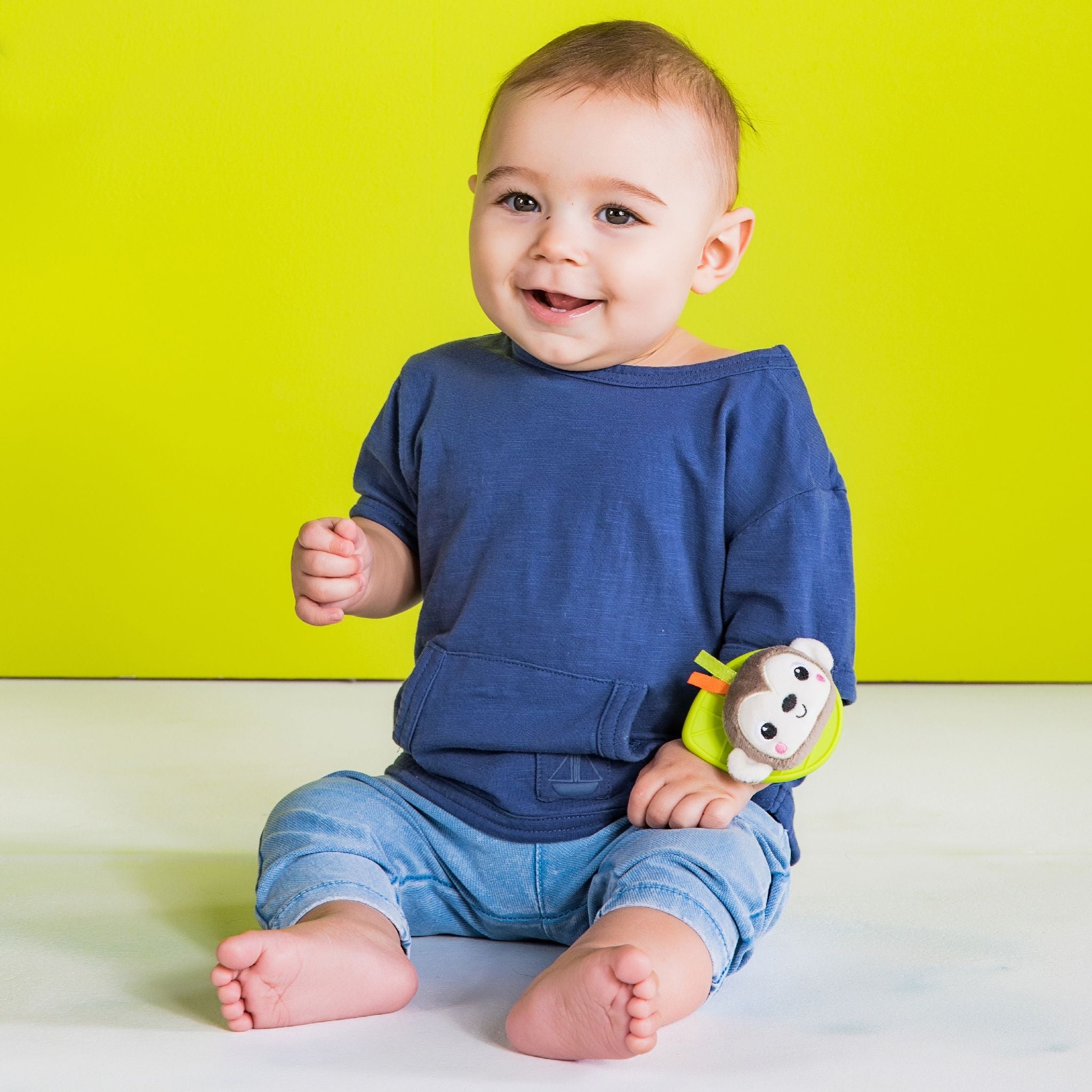 Bright Starts Rattle & Teethe Pals - Monkey & Elephant