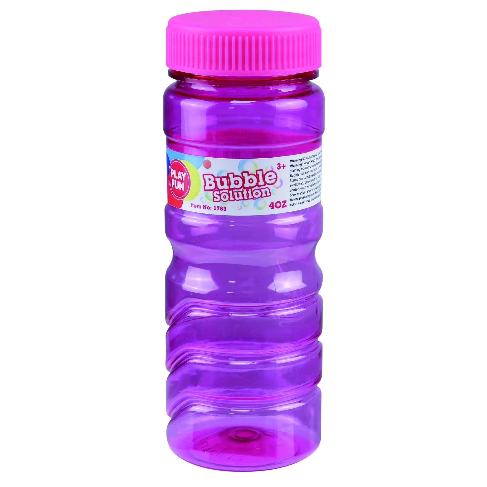 Playfun Bubble Solution 4oz Refill Assorted Styles
