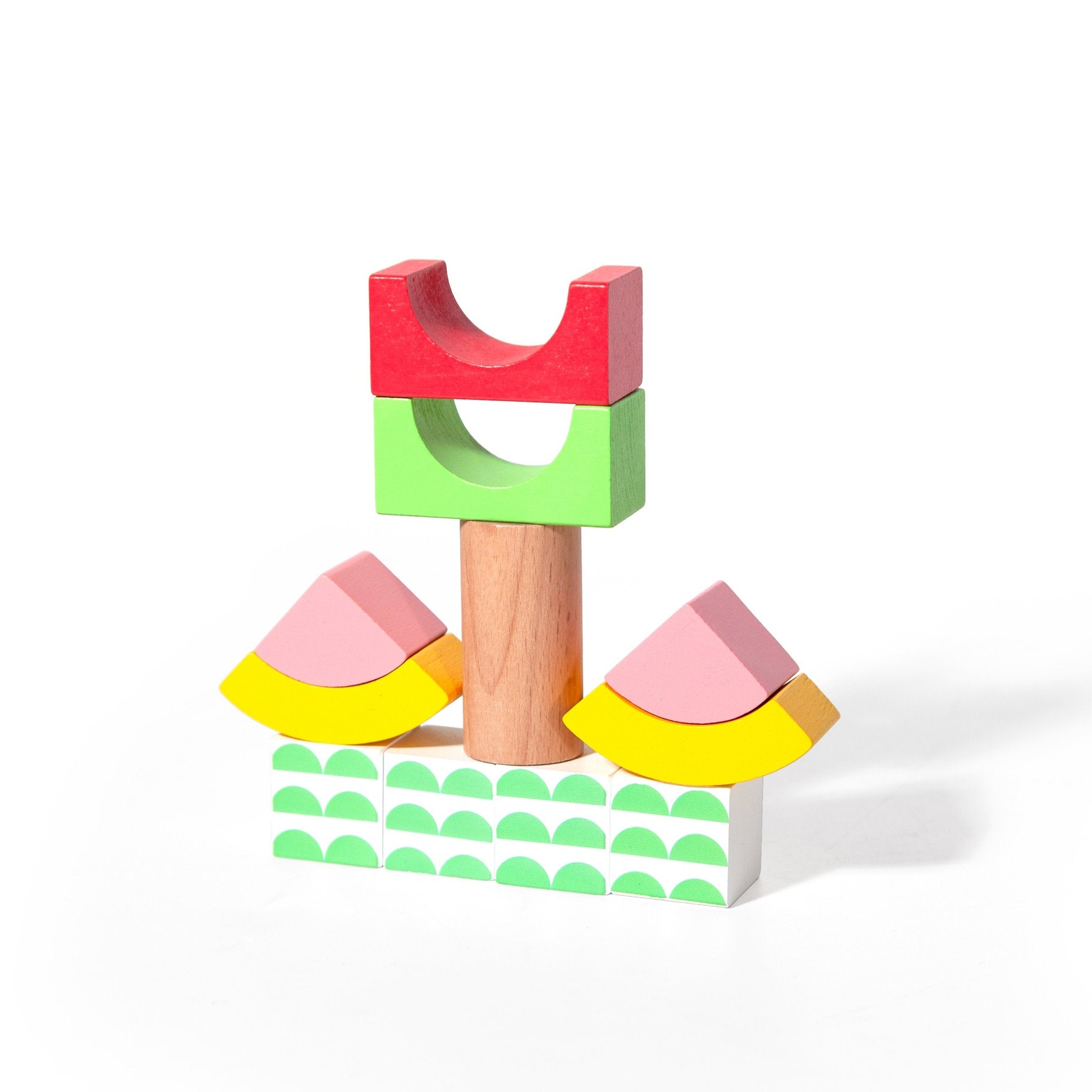 Classic World Rainbow Garden Blocks 40 Pieces
