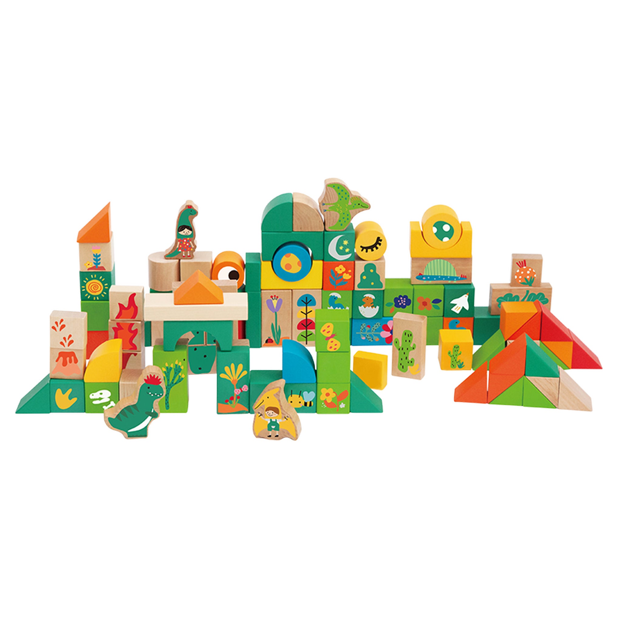 Classic World Dinosaur World Blocks 100 Pieces