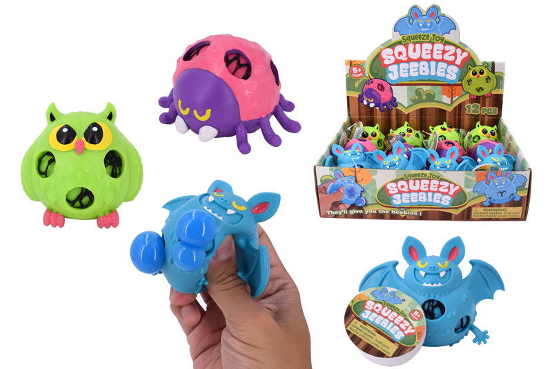SQUEEZY JEEBIES SQUEEZE TOY ASSORTED STYLES