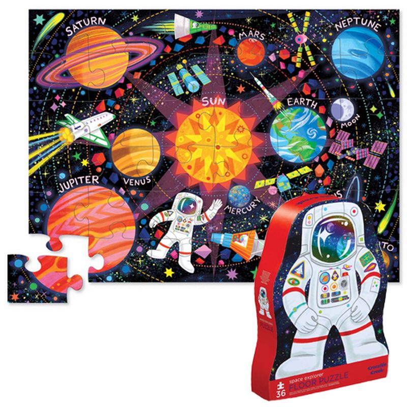 Crocodile Creek Floor Puzzle 36Piece Space Explorer