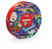 Crocodile Creek 72 Piece Round Box Puzzle Rock & Roll