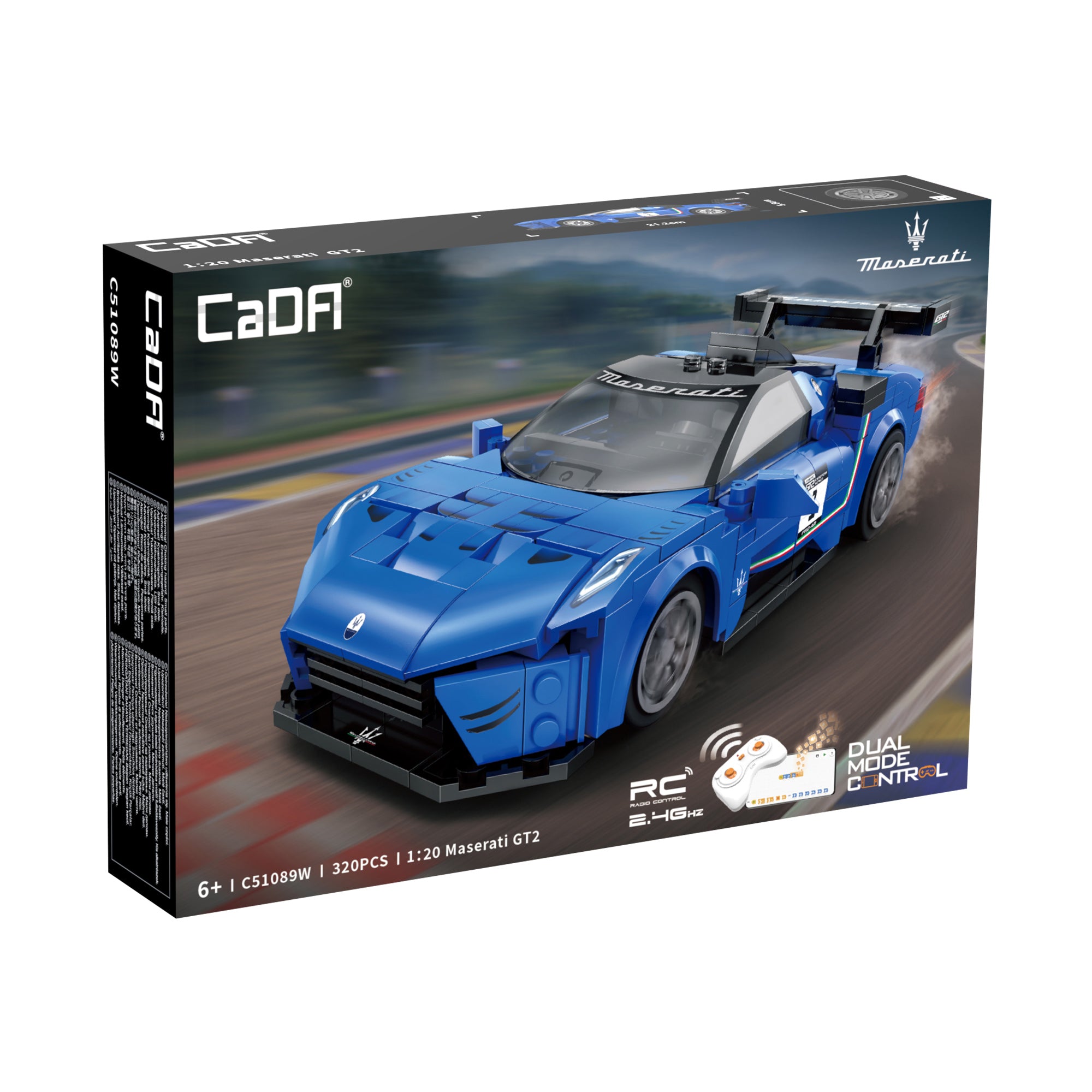 CaDA 1:20 Maserati GT2 RC Dual Control Brick Car