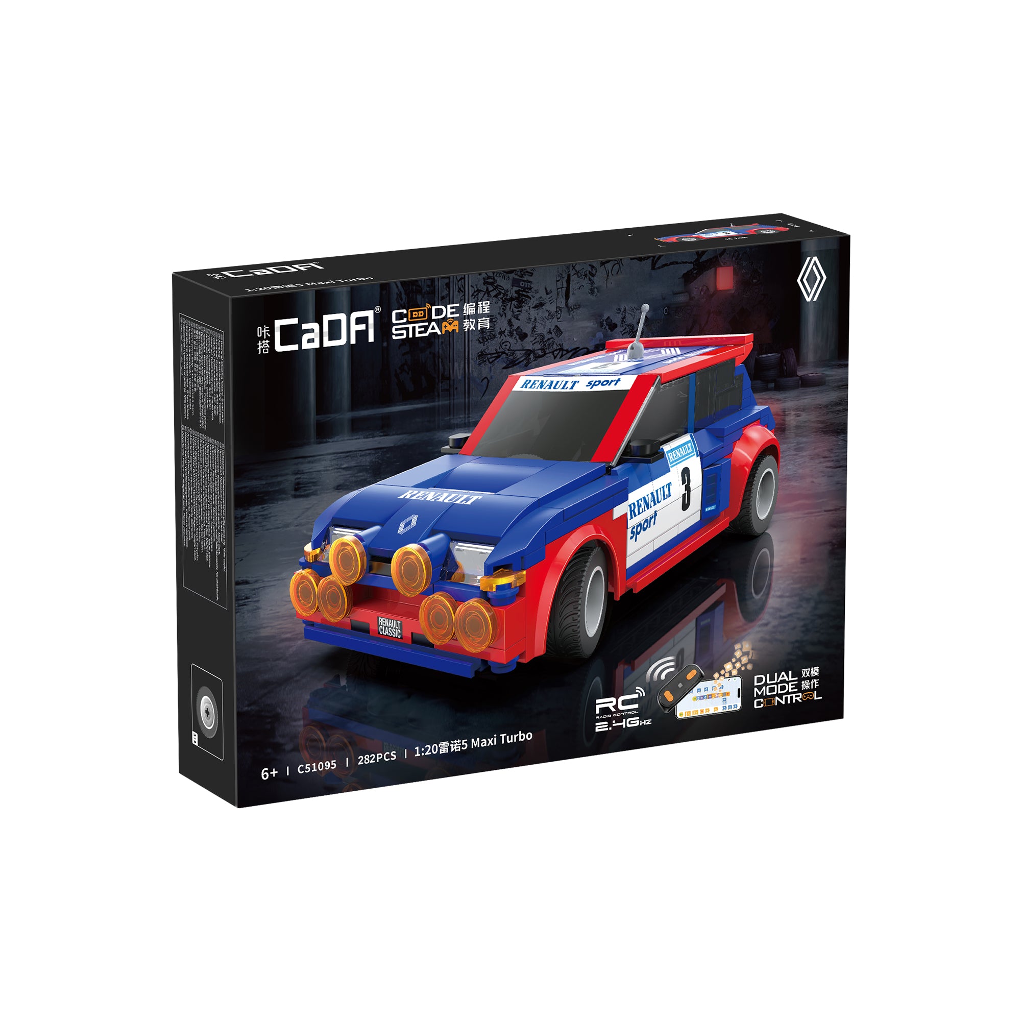 CaDA 1:20 Renault 5 Maxi Turbo RC Dual Control Car