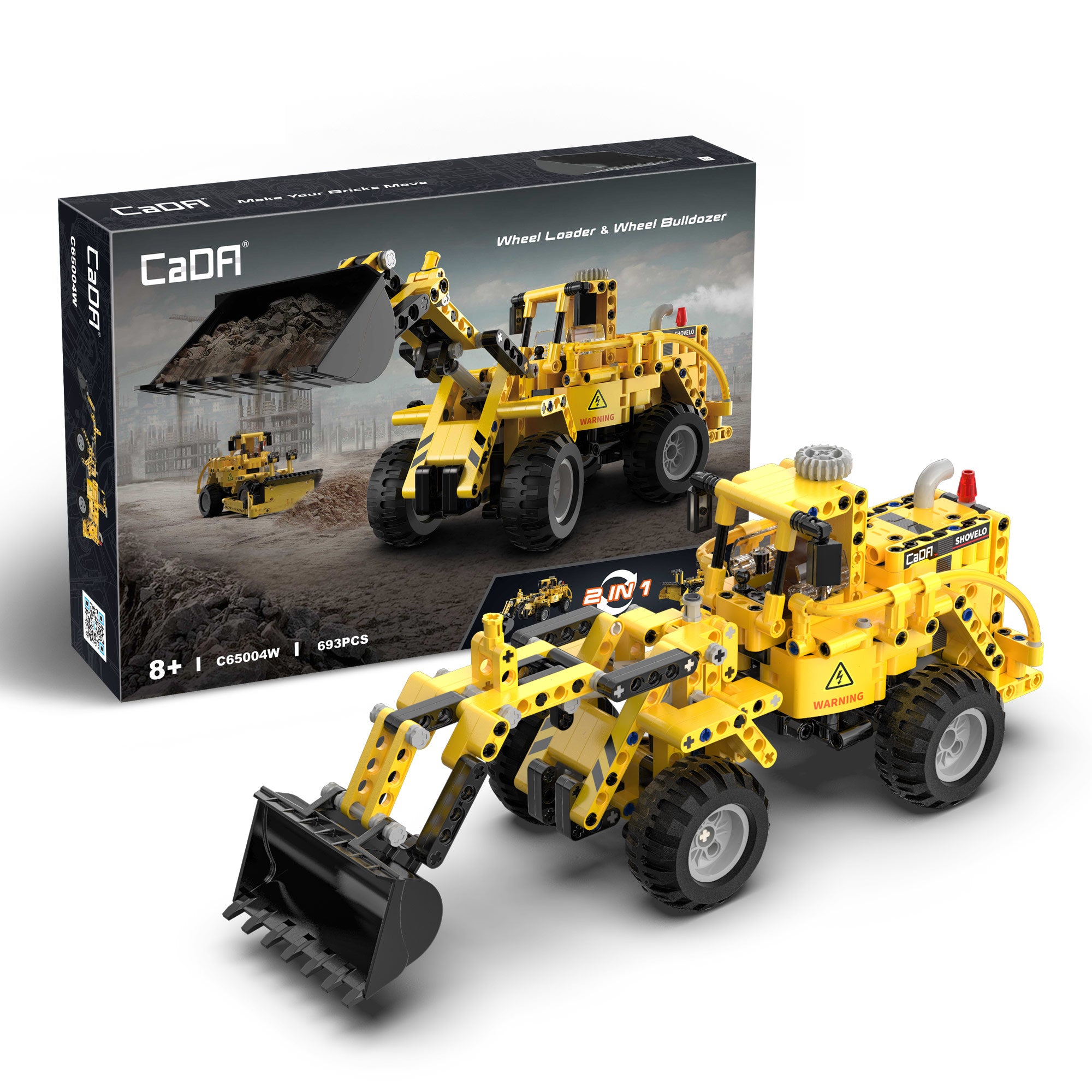 CaDA Brick Wheel Loader & Bulldozer