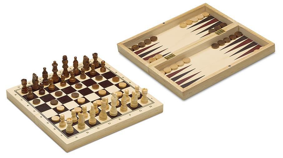Cayro 3 In 1 Wooden Games Board
