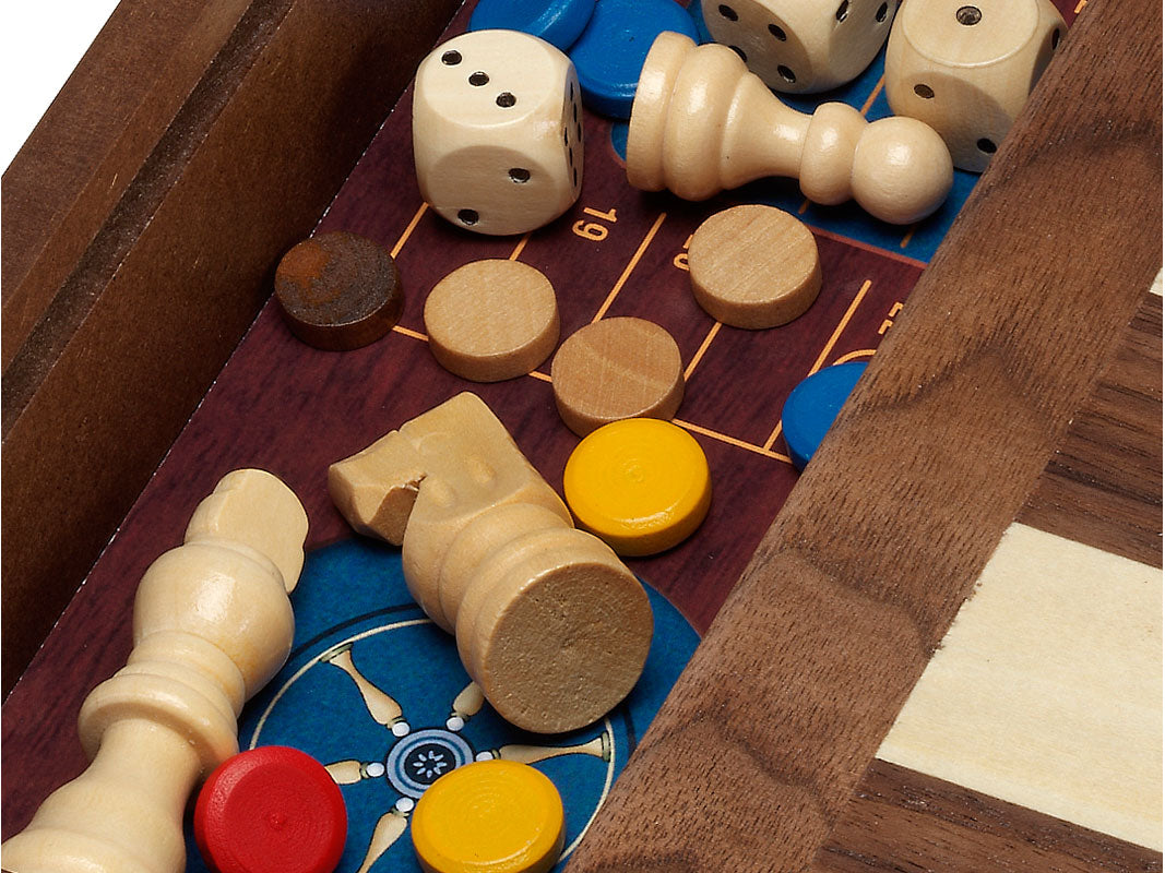 Cayro 5-In-1 Wooden Games Set