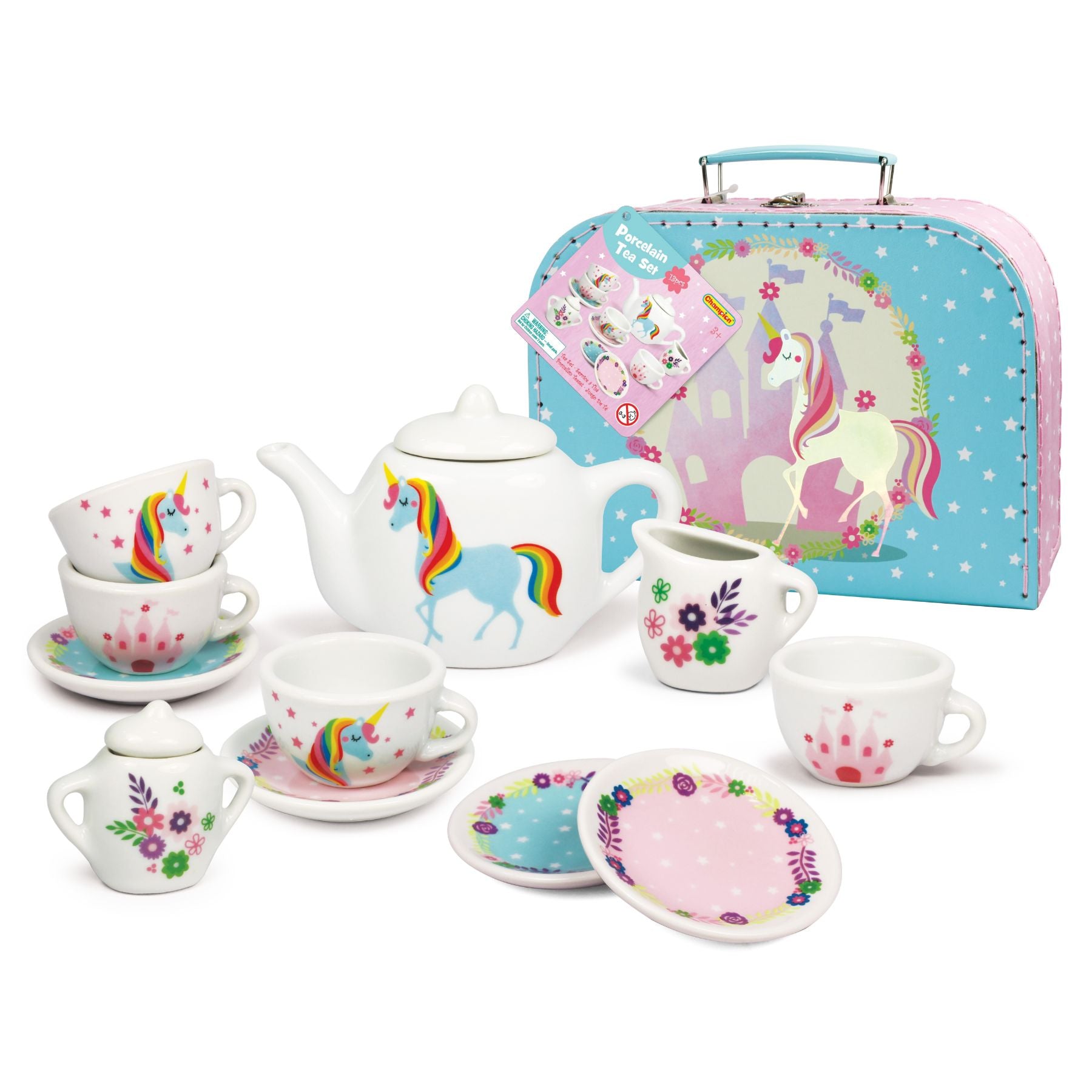 Unicorn Porcelain 13 Piece Tea Set